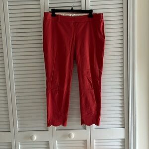 J. Crew Factory Red Capris